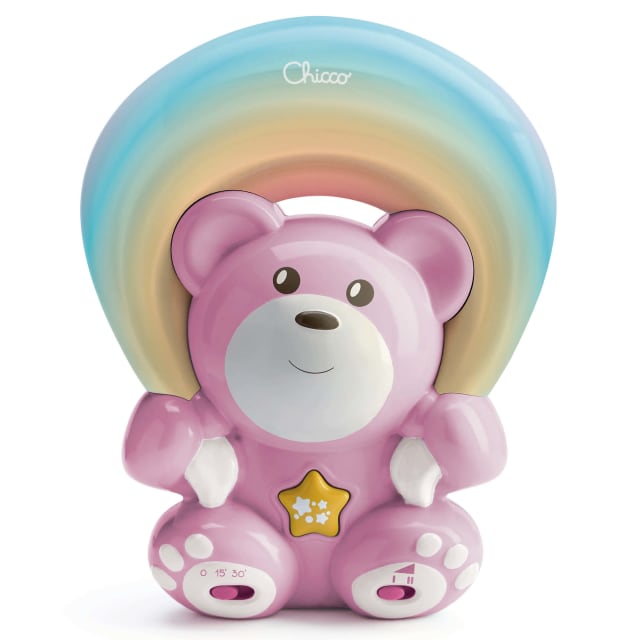 Chicco Rainbow Bear Night Light Projector - Pink