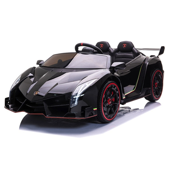 Licensed Lamborghini Veneno 12V Ride-On Car – Black