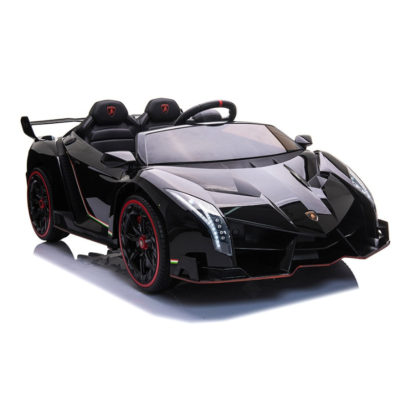 Licensed Lamborghini Veneno 12V Ride-On Car – Black