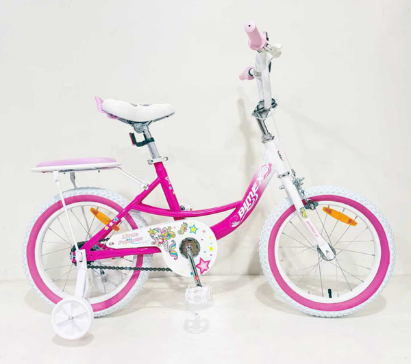 Supermax 16" Little Princess Pink Bike with Back Seat