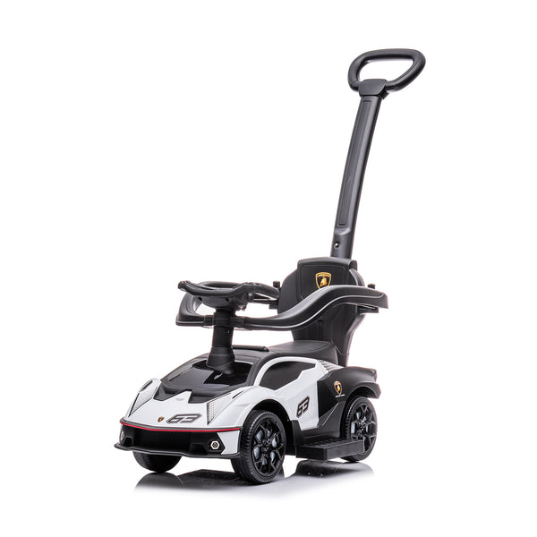 Licensed Lamborghini Essenza SCV12 Foot-to-floor Ride On with Push - White