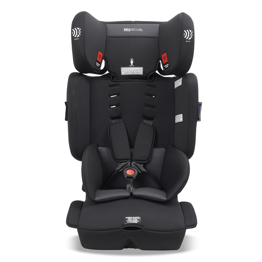 InfaSecure Sprinter Black Convertible Booster Seat (6m-8y)
