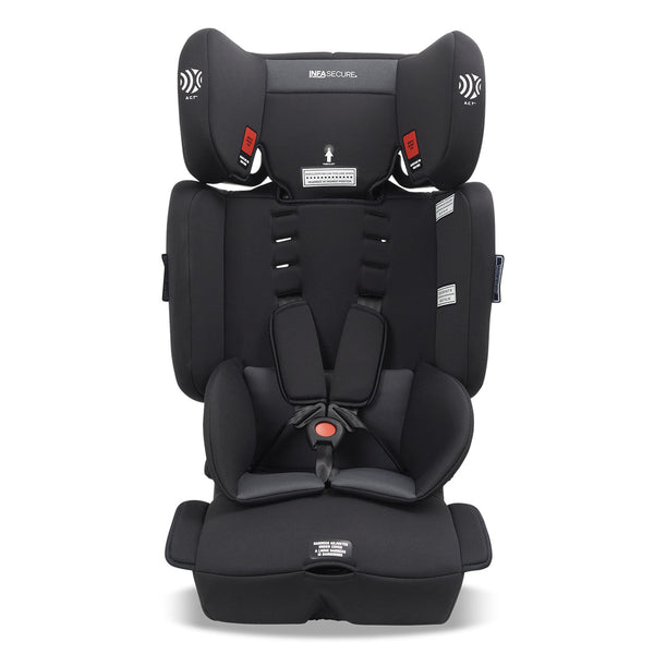 InfaSecure Sprinter Black Convertible Booster Seat (6m-8y)