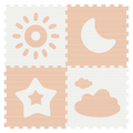 Classic Puzzle Floor Mat - Weather Series - 4pcs