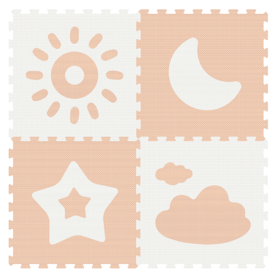Classic Puzzle Floor Mat - Weather Series - 4pcs
