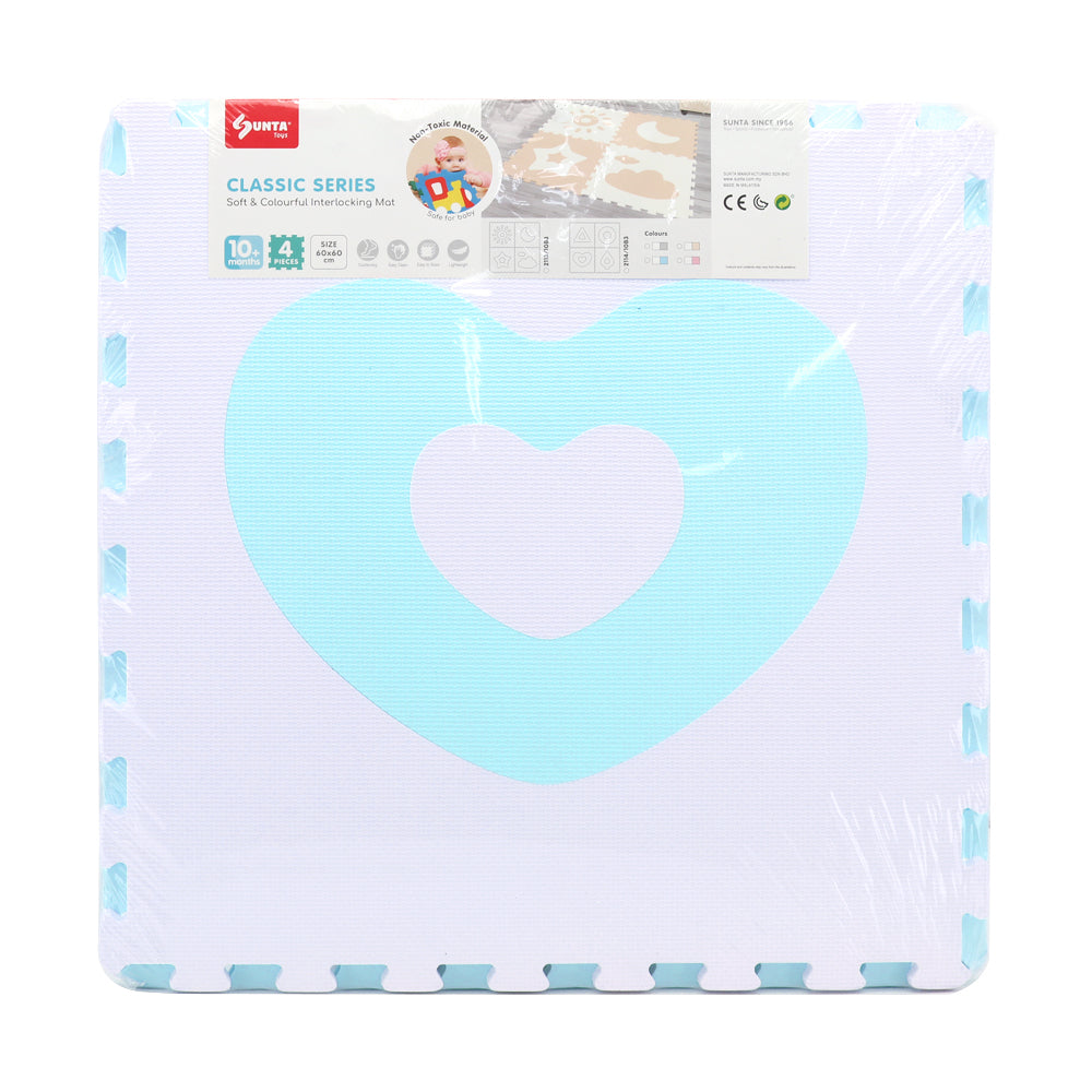 Classic Puzzle Floor Mat - Simple Shape Series - 4pcs