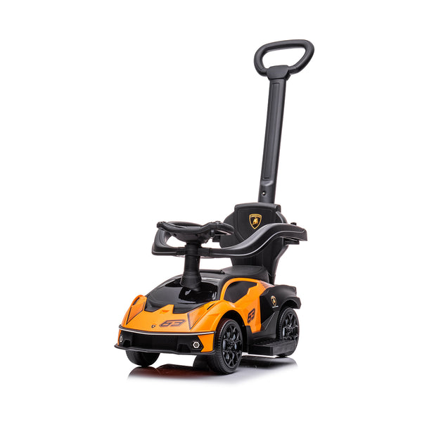 Licensed Lamborghini Essenza SCV12 Foot-to-floor Ride On with Push - Orange
