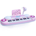Kids 37-Key Musical Keyboard with Microphone & MP3 Player – Pink
