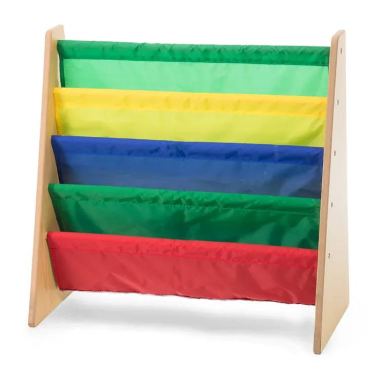 Aussie Baby Soft Book and Magazine Storage Rack – Vibrant Rainbow