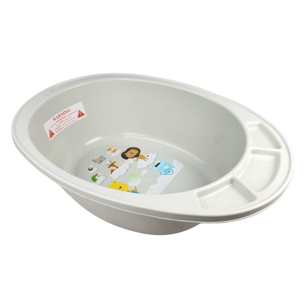 Large Double Bear Bath Tub - Cream