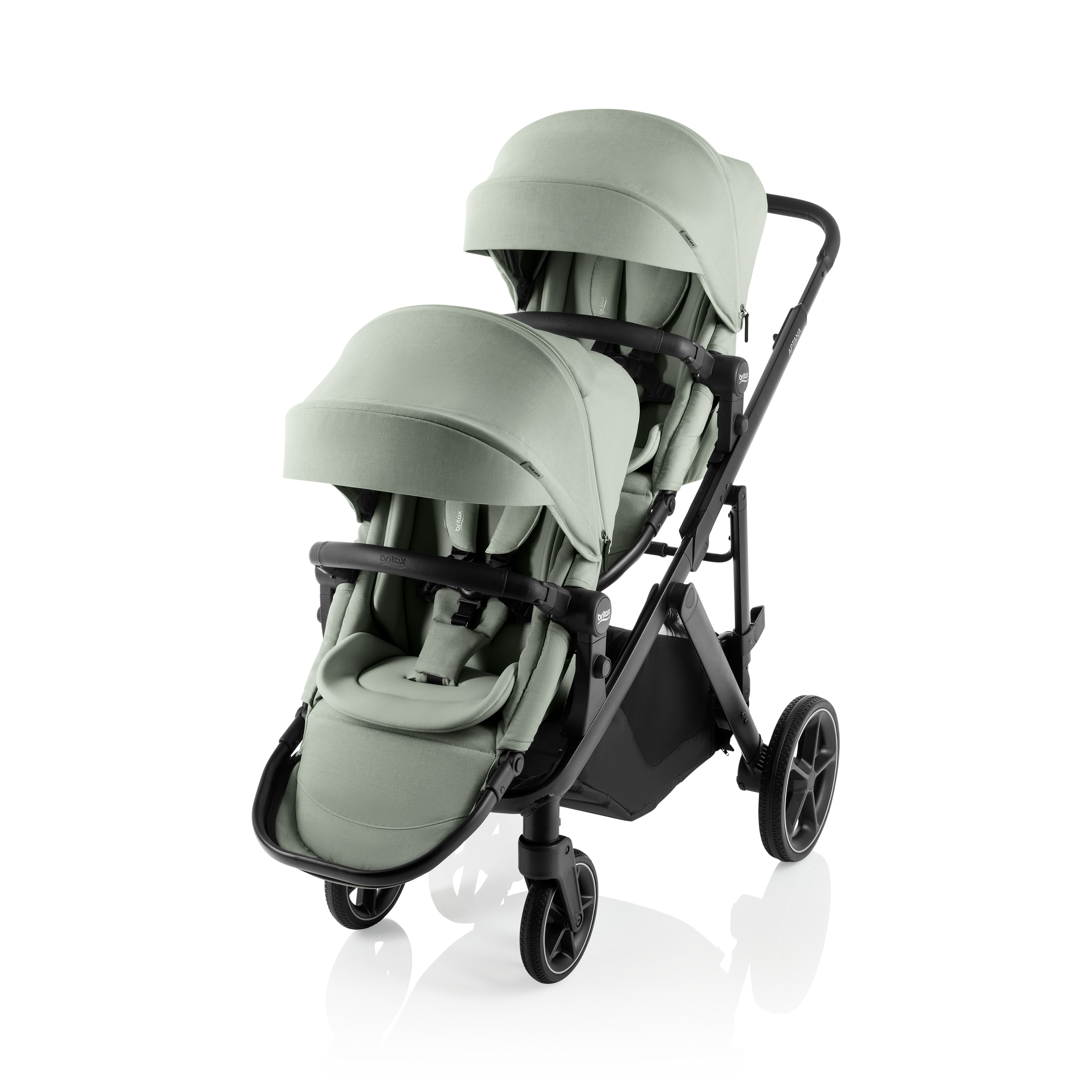 Britax Aptana Stroller + Second Seat Sage Green