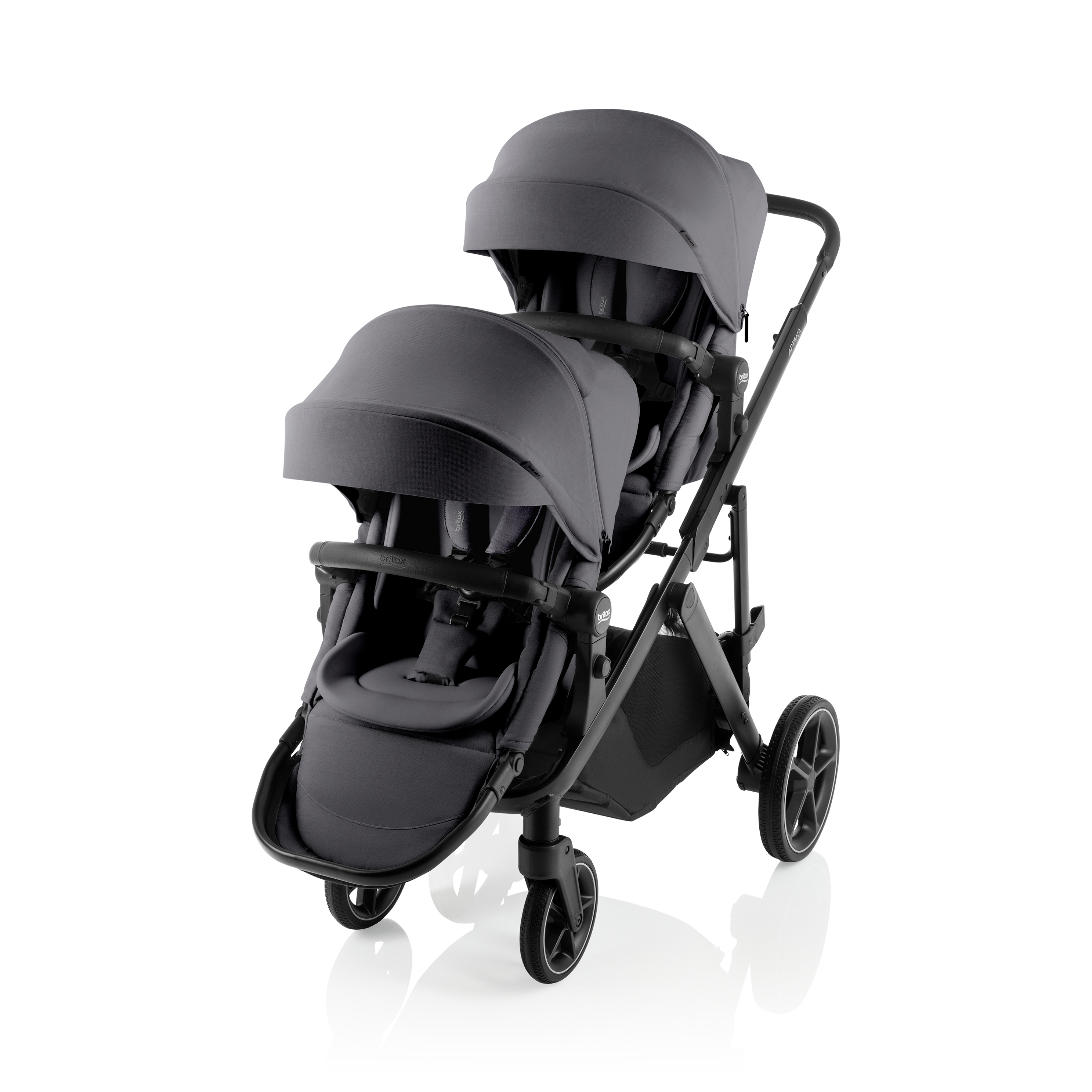 Britax Aptana Stroller + Second Seat – Mineral Grey