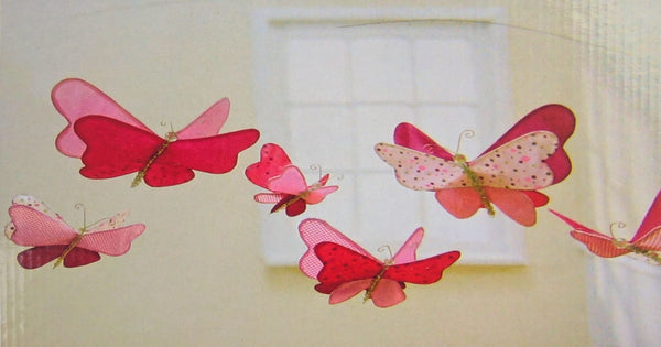 Butterfly Bliss Ceiling Mobile – Nursery Hanging Decoration