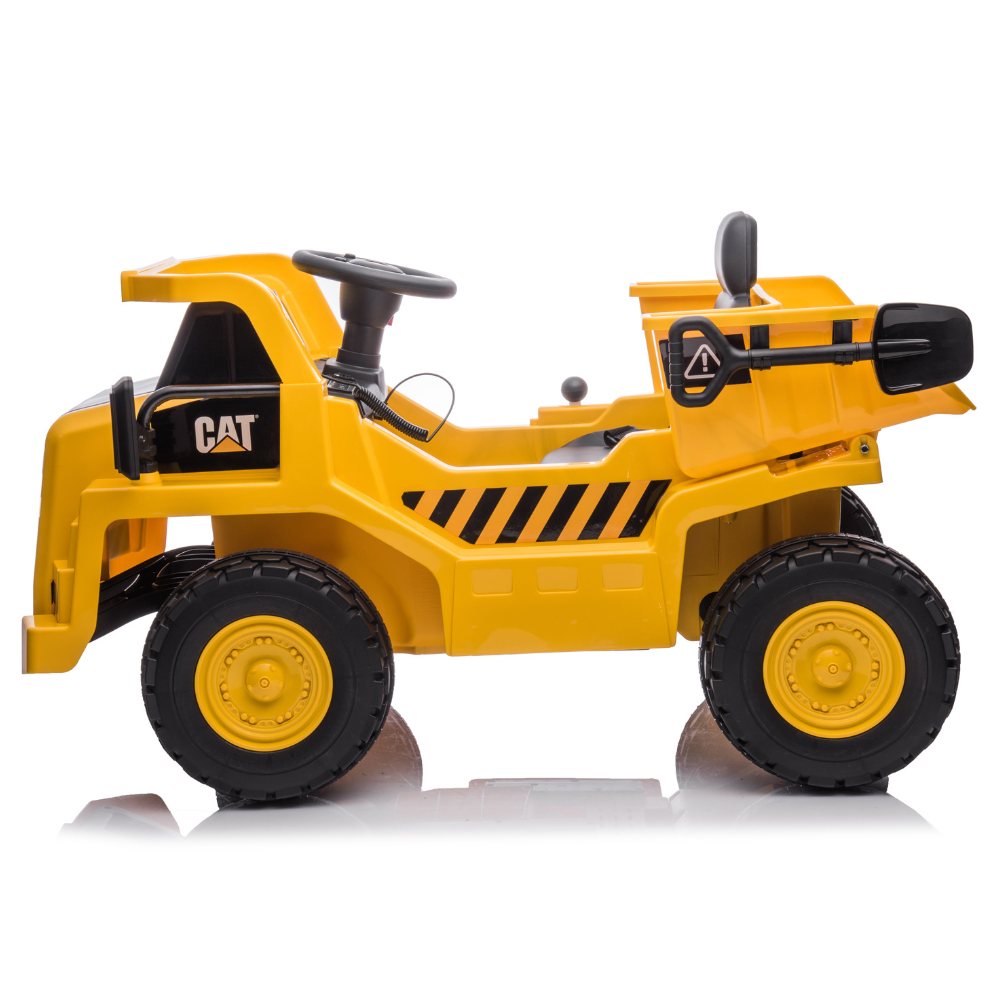 CAT Licensed Dump Truck Quad 12V Ride-On Toy