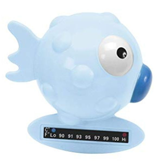 Chicco Nursing Bath Fish Thermometer Blue
