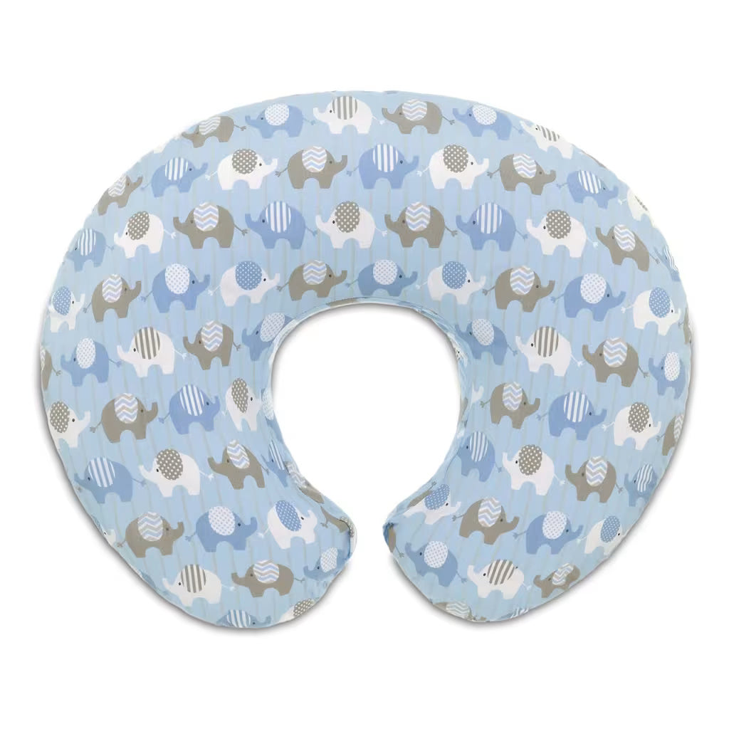 Chicco Nursing Boppy Blue Pillow Elephants