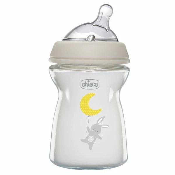 Chicco Nursing Glass Bottle 250ml Natural Feeling