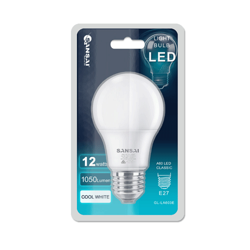 Sansai 12w E27 Led Bulb Light Lamp Globe Screw 6500k 1050 Lumens Cool White - White