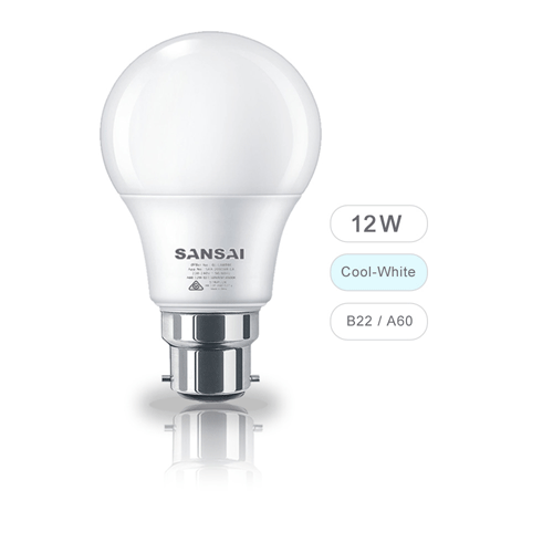 Sansai LED Light Bulb 12 Watts 1050 Lumen Cool White