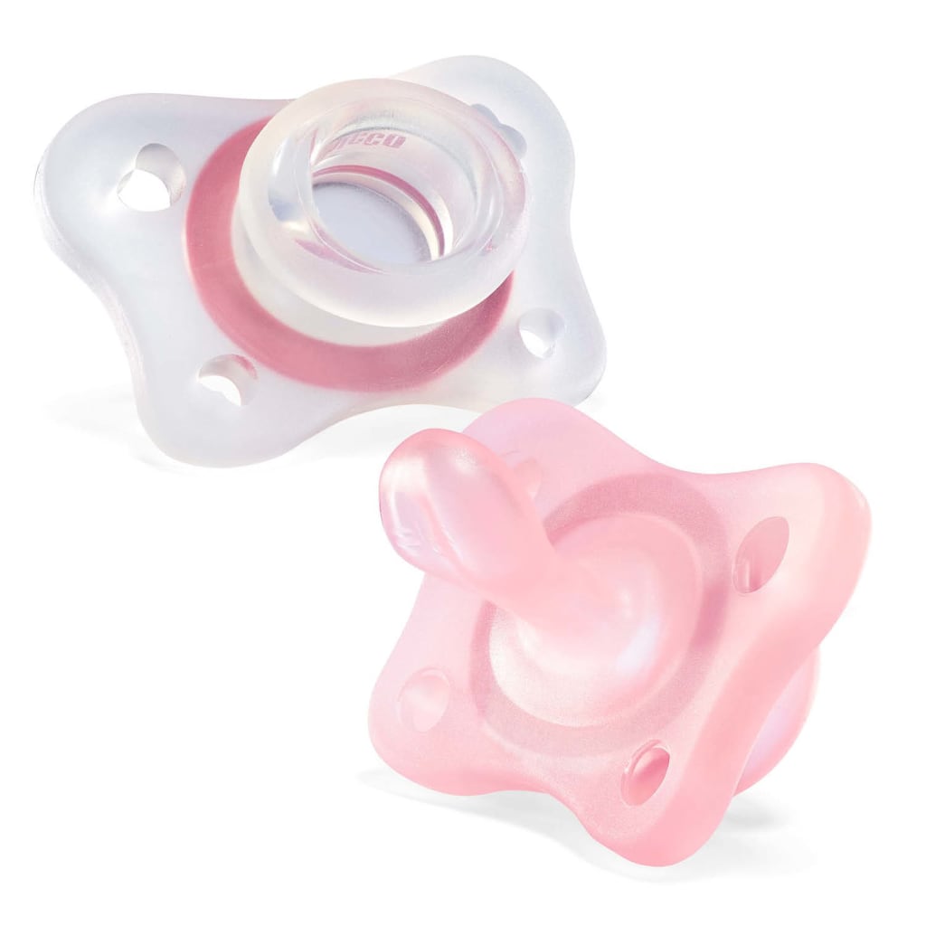 Chicco PhysioForma Mini Soft Soother 2-Pack – Pink (2–6m)