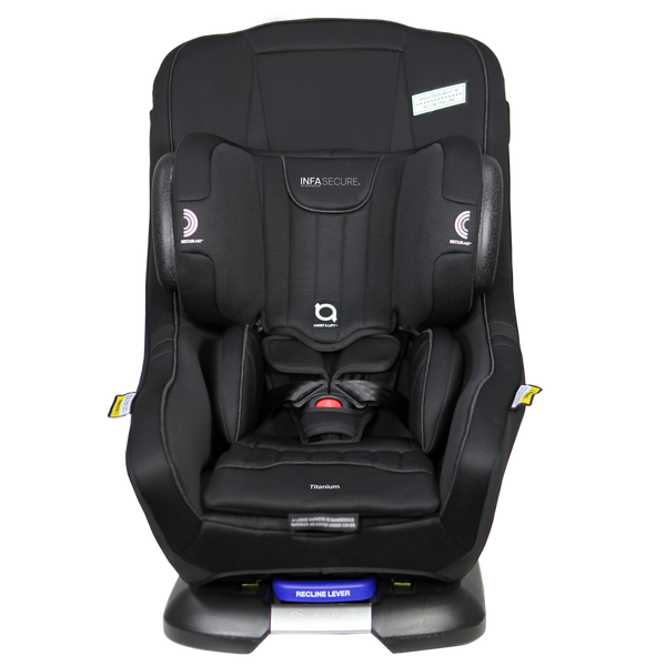 InfaSecure Titanium Quantum Pro Convertible Car Seat (0-8 years) Black