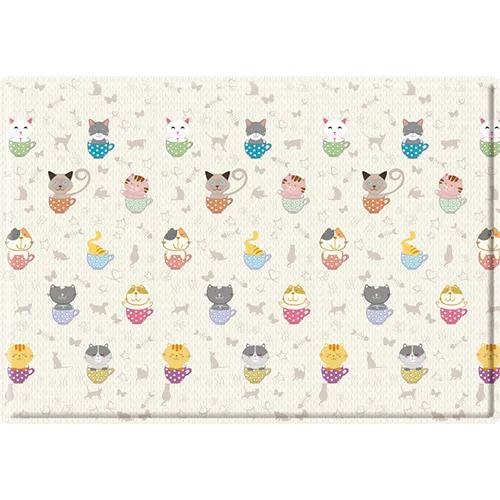 Love N Care Baby Playmat - Cats in Cups - 190x130cm