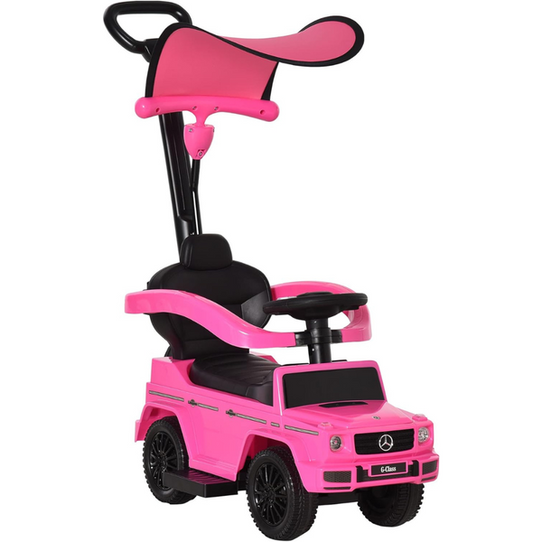 Mercedes Benz G350d Foot-to-Floor Ride On Car with Canopy - Pink