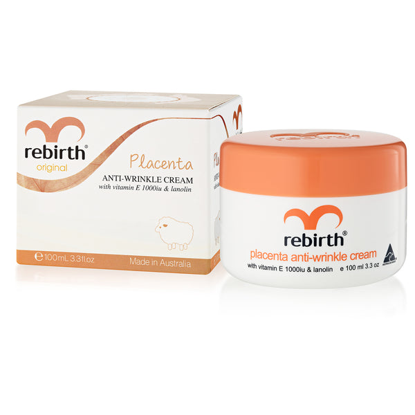 Rebirth Placenta Lanolin & Vitamin E Anti-Wrinkle Cream 100g