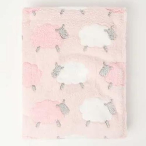 Snugtime Coral Fleece Blanket with Toy - Pink
