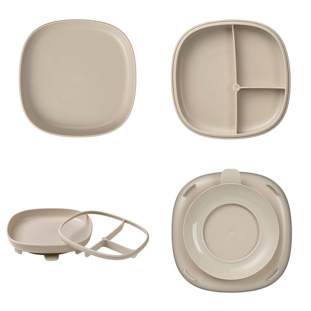 B.BOX 2-in-1 Suction Plate - Latte