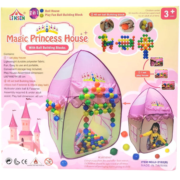 Magic Princess House With Ball Building Blocks
