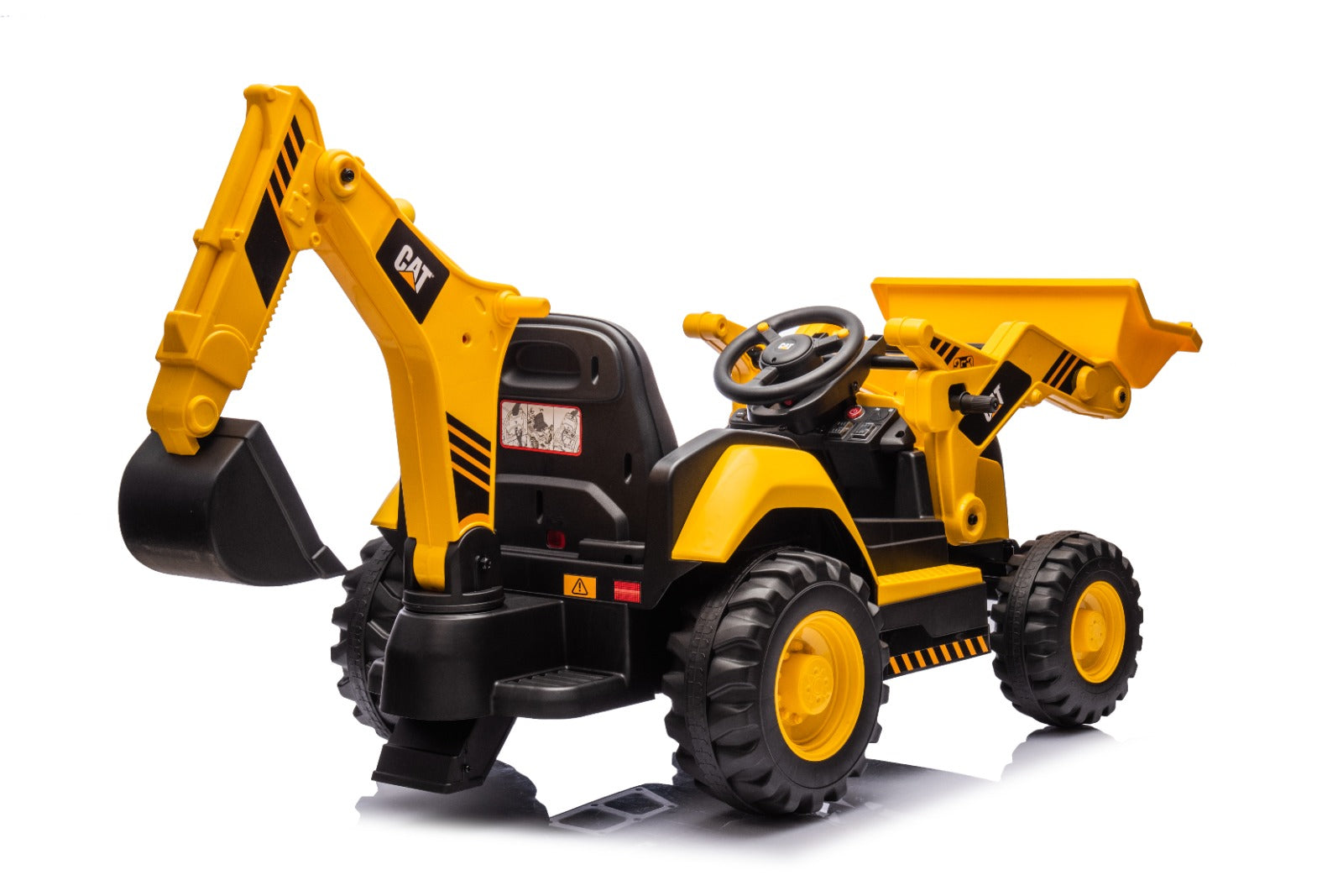 CAT 12V Official Licensed Kids Ride-On Backhoe Loader