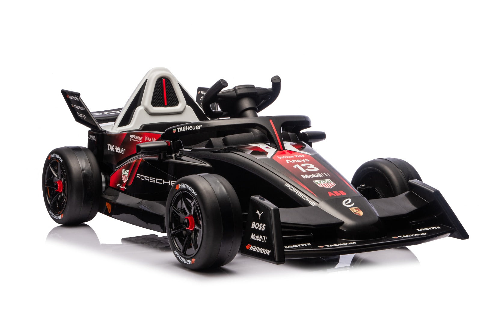 Licensed Formula E Porsche F1 12V Electric Ride-On Car for Kids