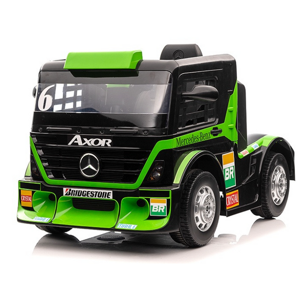 Licensed Mercedes-Benz Semi Trailer Truck Electric Ride-On - Green