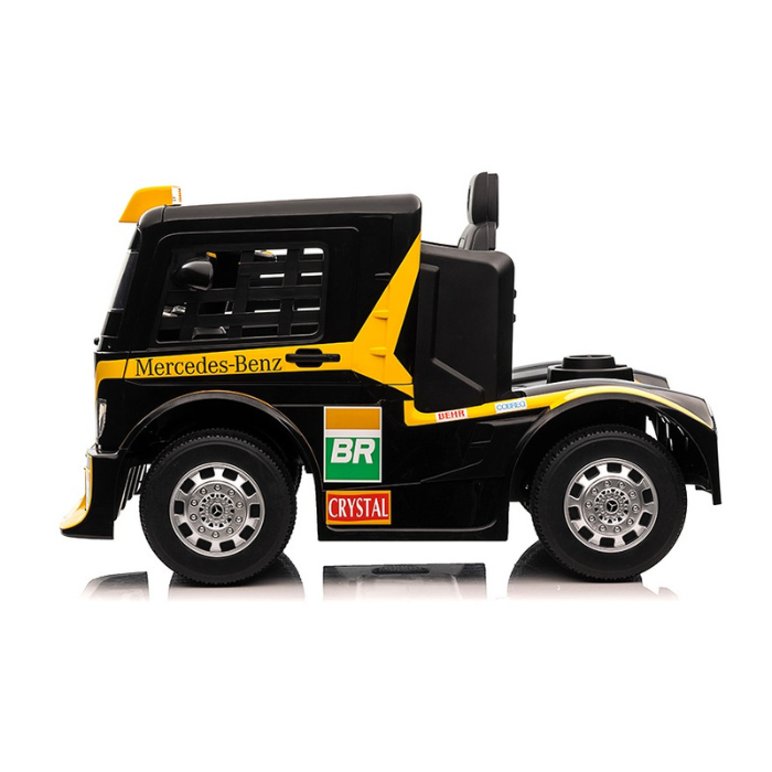 Licensed Mercedes-Benz Semi Trailer Truck Electric Ride-On - Yellow