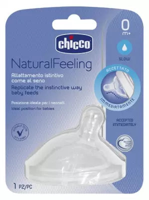 Chicco Nursing Teat Natural Feeling 0m+ Regular Flow 1 Pack