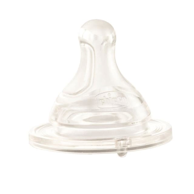 Chicco Nursing Teat Perfect5 0m+ Slow Flow Sil 2 Pack