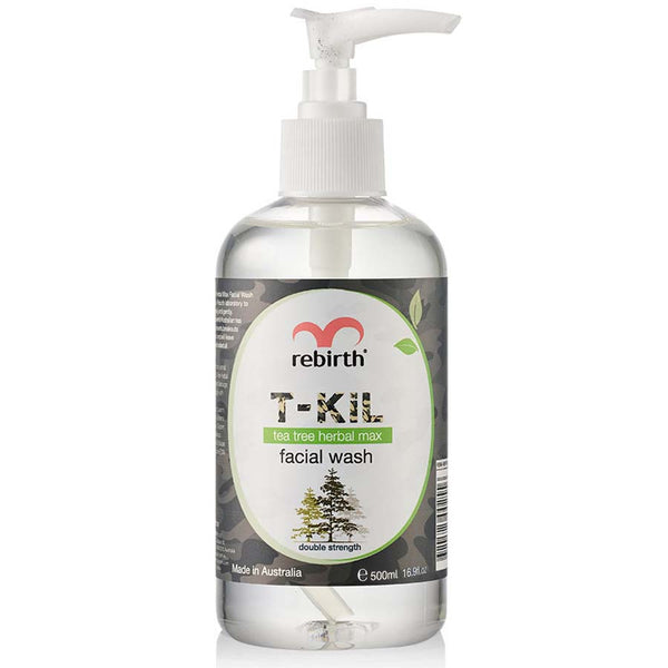 Rebirth T-KIL Tea Tree Herbal Max Facial Wash 500ml