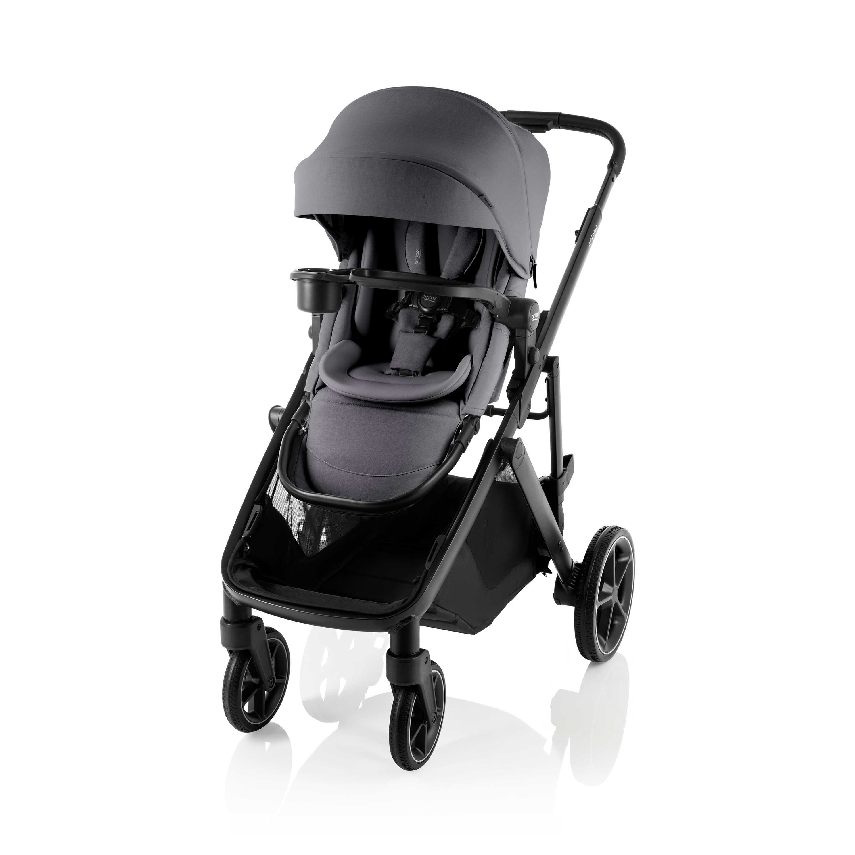 Britax Aptana Stroller + Second Seat – Mineral Grey