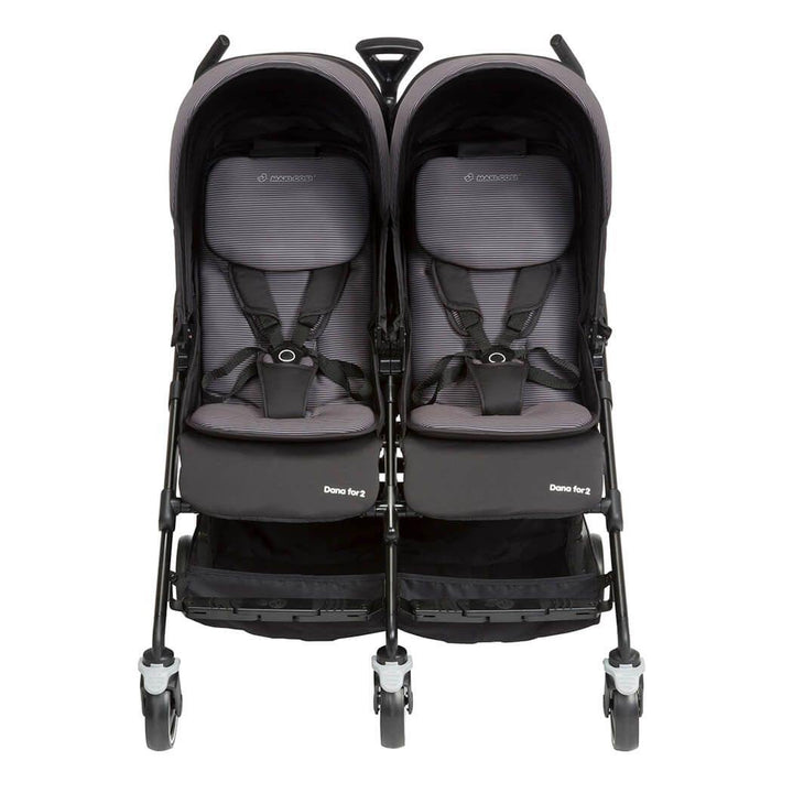 Maxi Cosi Dana For 2 Twin Stroller - Nomad Black - Aussie Baby