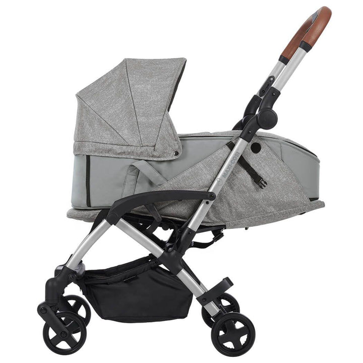 Maxi Cosi Laika Compact Stroller with Carry Cot Package - Nomad Grey - Aussie Baby