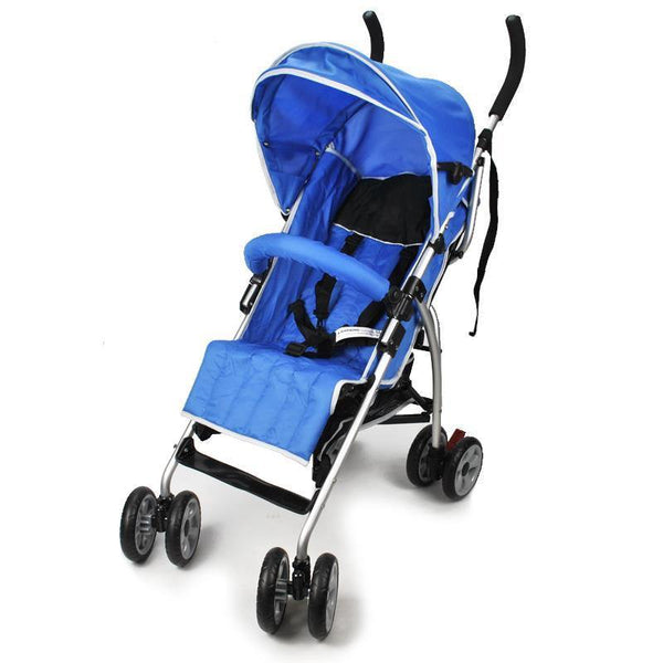 Aussie Baby Light Weight Two Position Layback Stroller - Blue - Aussie Baby