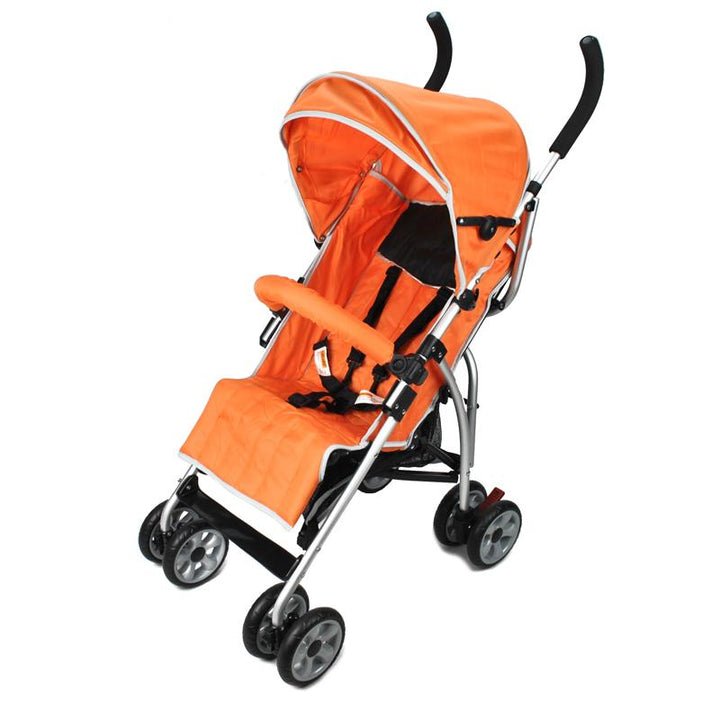 Aussie Baby Light Weight Two Position Layback Stroller - Orange - Aussie Baby