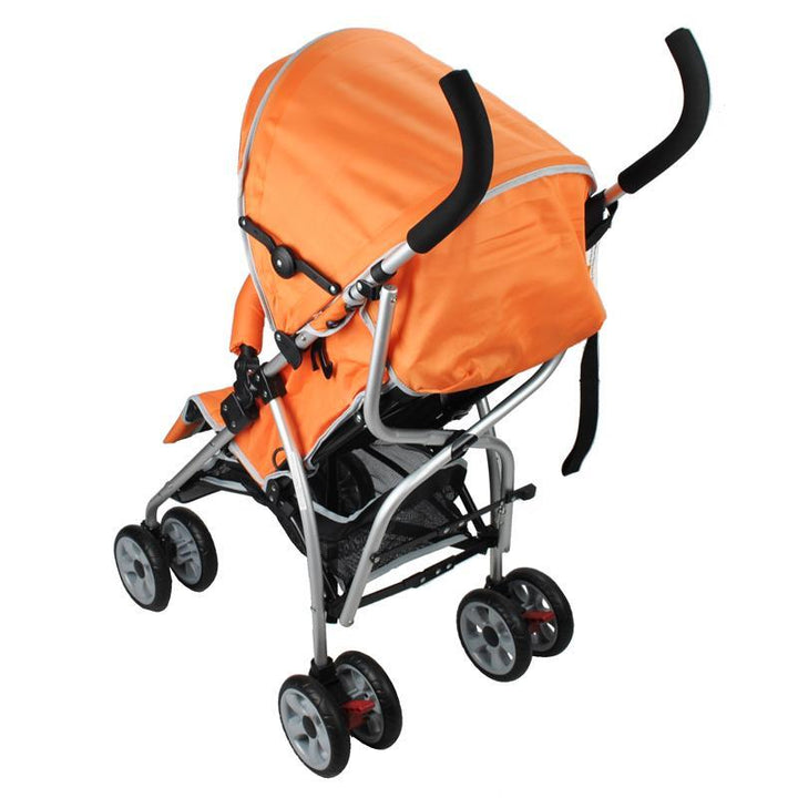 Aussie Baby Light Weight Two Position Layback Stroller - Orange - Aussie Baby