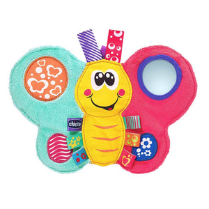 Chicco Toy Daisy Colourful Butterfly Textile Rattle - Aussie Baby