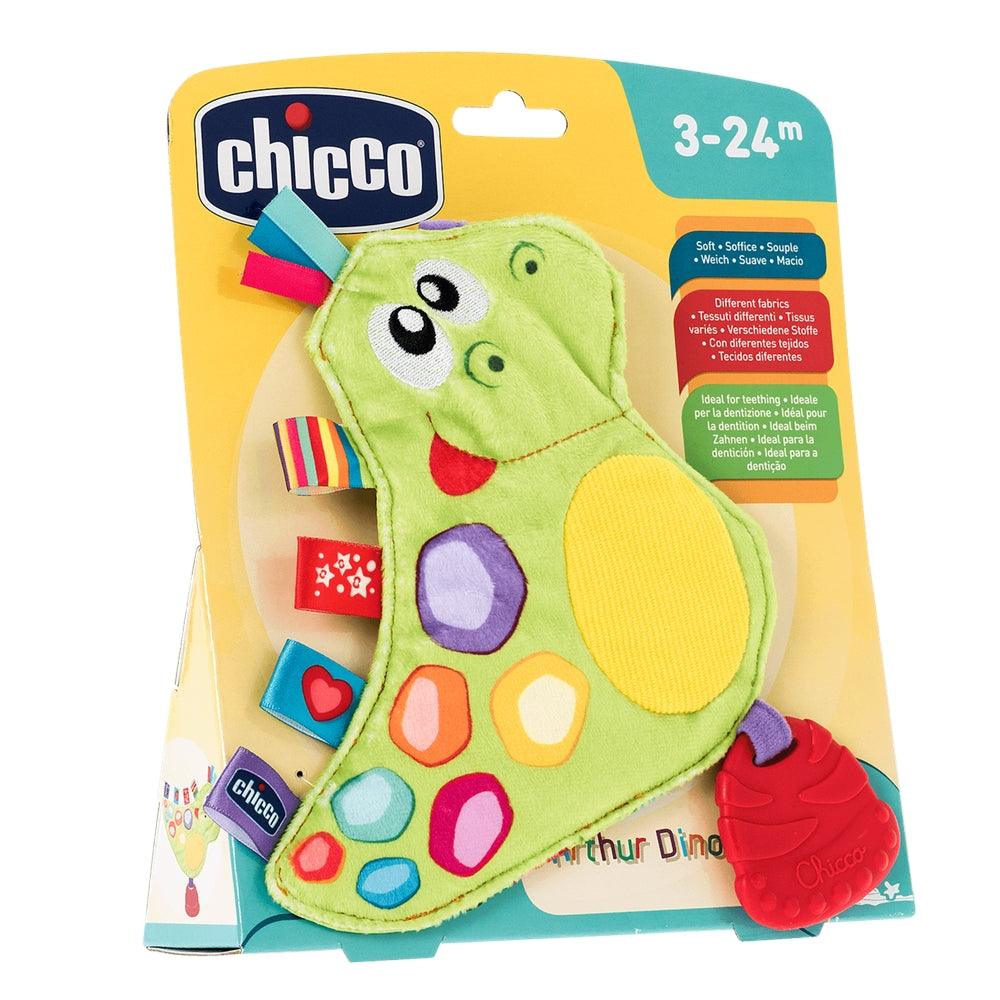 Chicco Toy Arthur Funny Dino Textile Rattle - Aussie Baby