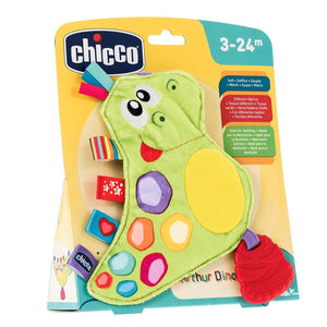 Chicco Toy Arthur Funny Dino Textile Rattle - Aussie Baby