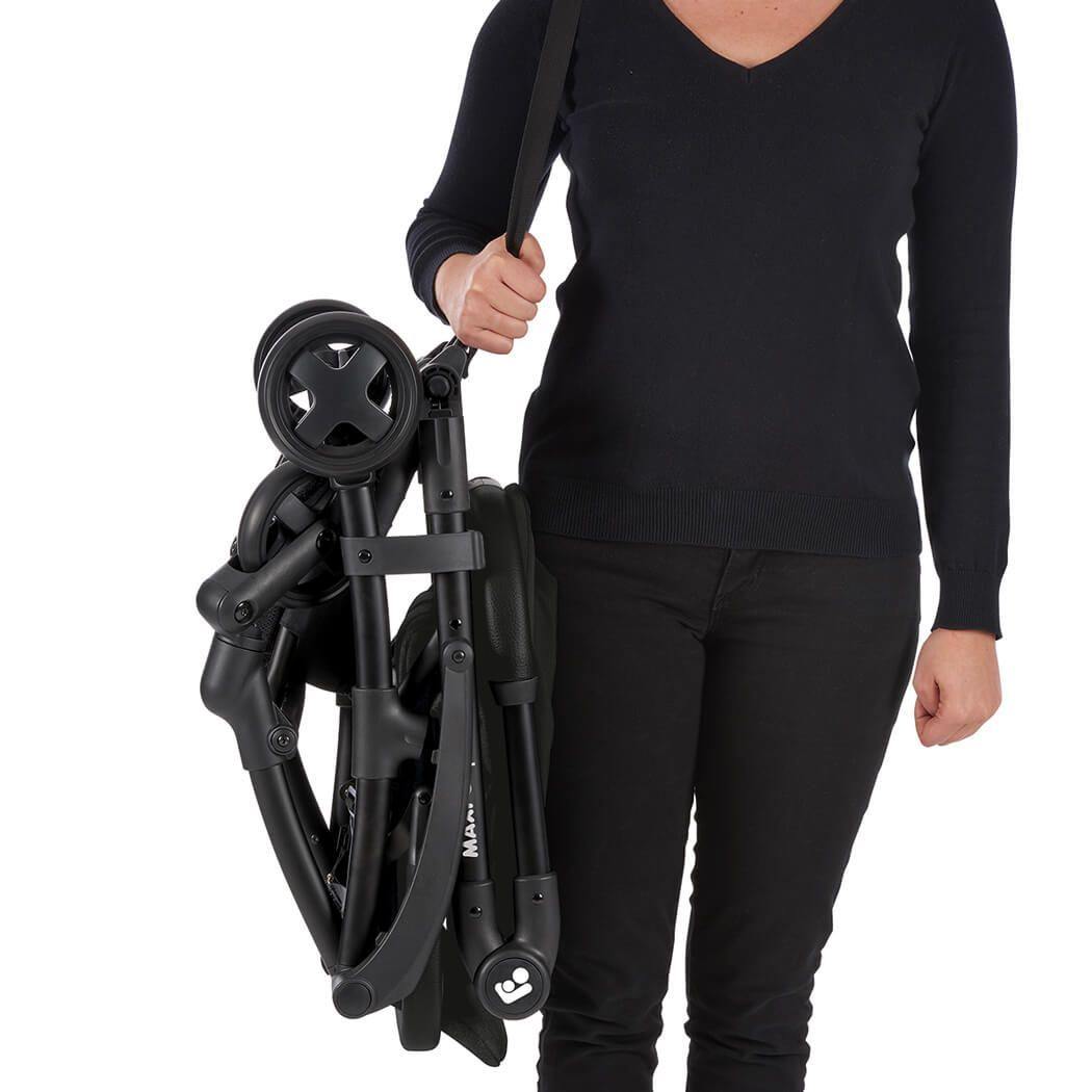 Maxi Cosi Laika Compact Stroller - Nomad Black - Aussie Baby
