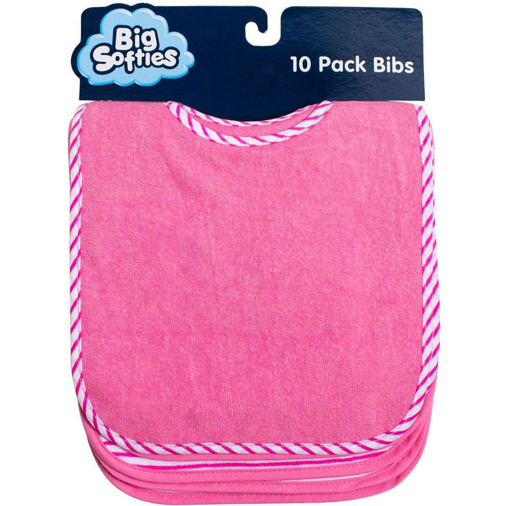 Big Softies Bibs 10 Pack - Assorted - Aussie Baby