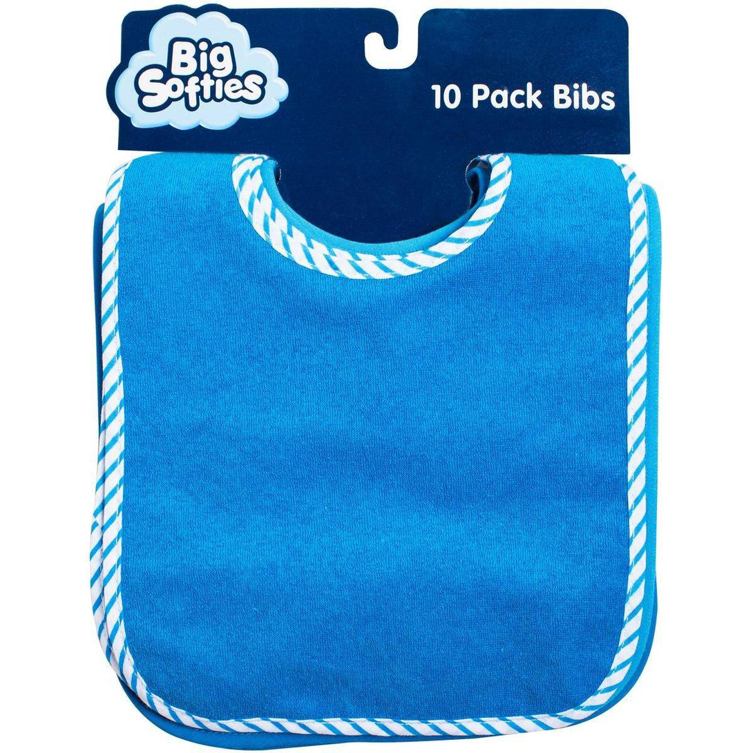 Big Softies Bibs 10 Pack - Assorted - Aussie Baby